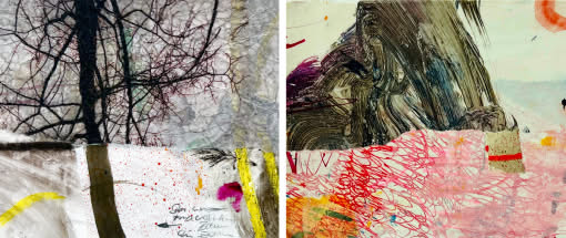 MixedMedia Collagen - Kleine Landschaften